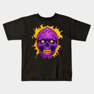 Purple Skull Kids T-Shirt